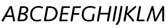 Moniker Regular Italic Font UPPERCASE