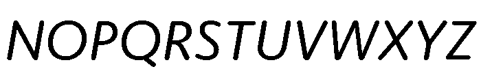 Moniker Regular Italic Font UPPERCASE
