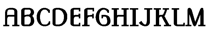 Monolith Roman Bold Font UPPERCASE