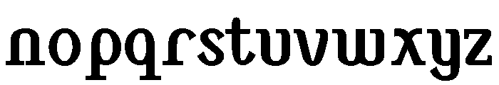 Monolith Roman Bold Font LOWERCASE