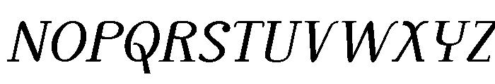 Monolith Roman Regular Italic Font UPPERCASE
