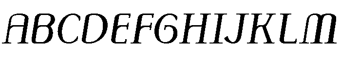 Monolith Roman Swash Italic Font UPPERCASE