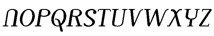 Monolith Roman Swash Italic Font UPPERCASE