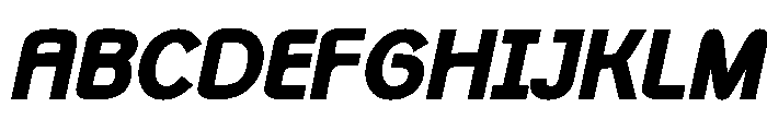 Monolith Sans Black Italic Font UPPERCASE