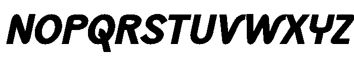 Monolith Sans Black Italic Font UPPERCASE