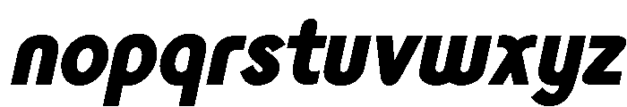 Monolith Sans Black Italic Font LOWERCASE
