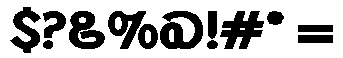 Monolith Sans Black Font OTHER CHARS