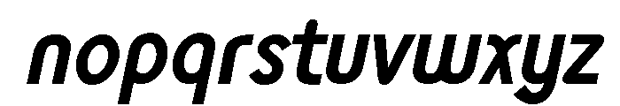 Monolith Sans Bold Italic Font LOWERCASE