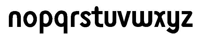 Monolith Sans Bold Font LOWERCASE