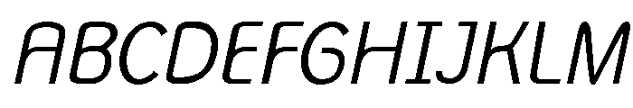 Monolith Sans Light Italic Font UPPERCASE