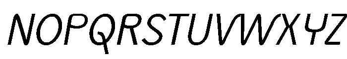 Monolith Sans Light Italic Font UPPERCASE