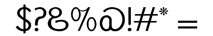 Monolith Sans Light Font OTHER CHARS