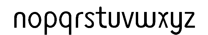 Monolith Sans Light Font LOWERCASE