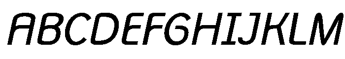 Monolith Sans Regular Italic Font UPPERCASE