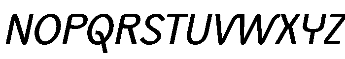 Monolith Sans Regular Italic Font UPPERCASE