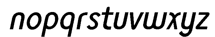 Monolith Sans Regular Italic Font LOWERCASE