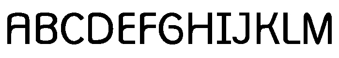 Monolith Sans Regular Font UPPERCASE