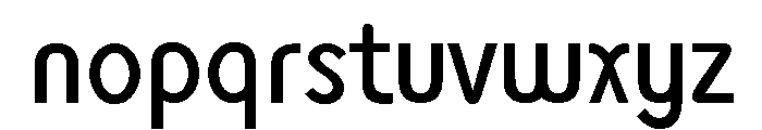 Monolith Sans Regular Font LOWERCASE