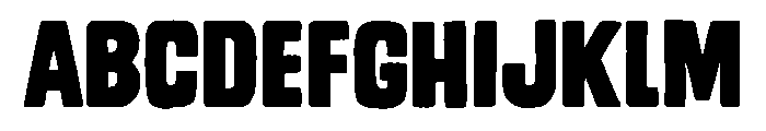 Monstro Solid Font UPPERCASE