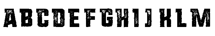 Montana Rough Pressed Font UPPERCASE