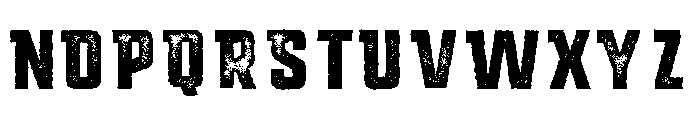 Montana Rough Pressed Font UPPERCASE