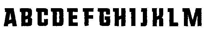 Montana Rough Font UPPERCASE