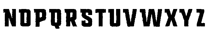 Montana Rough Font UPPERCASE