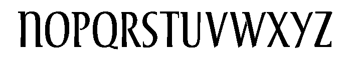 Monumental Titling Regular Font LOWERCASE