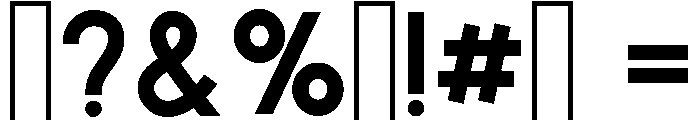 Moonshine Bold Font OTHER CHARS