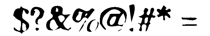 Moonshine Regular Font OTHER CHARS