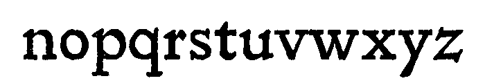 Morris Golden Font LOWERCASE