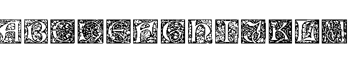 Morris Ornaments Font UPPERCASE