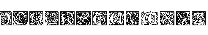 Morris Ornaments Font LOWERCASE