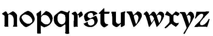 Morris Troy Font LOWERCASE