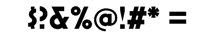 Mostra Nuova Bold Font OTHER CHARS