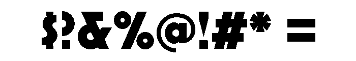 Mostra Nuova Extra Bold Font OTHER CHARS