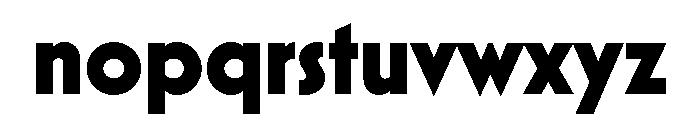 Mostra Nuova Extra Bold Font LOWERCASE