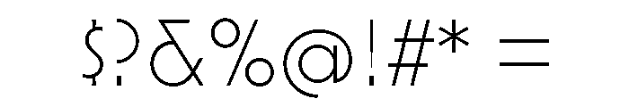 Mostra Nuova Light Font OTHER CHARS