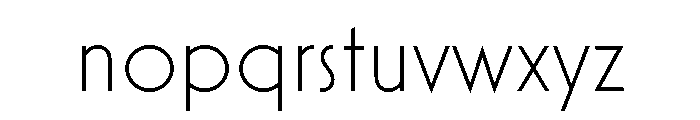 Mostra Nuova Light Font LOWERCASE