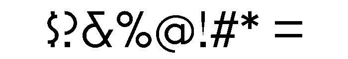Mostra Nuova Regular Font OTHER CHARS