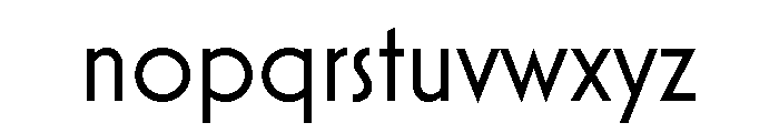 Mostra Nuova Regular Font LOWERCASE
