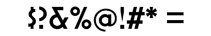 Mostra Nuova Semi Bold Font OTHER CHARS