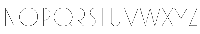 Mostra Nuova Thin Font UPPERCASE