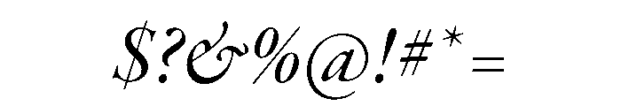 Mr Gabe Medium Italic Font OTHER CHARS