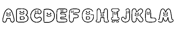 Mrduck Regular Font UPPERCASE