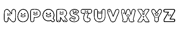 Mrduck Regular Font UPPERCASE
