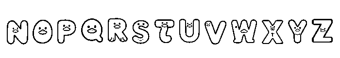 Mrduck Regular Font LOWERCASE