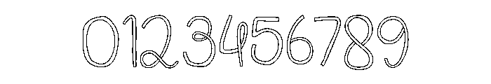 Mrs Lovela Outline Font OTHER CHARS