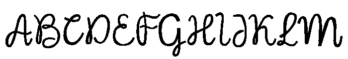 Mrs Lovela Regular Font UPPERCASE