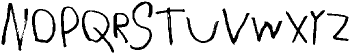 MR Garabato Regular otf (400) Font UPPERCASE
